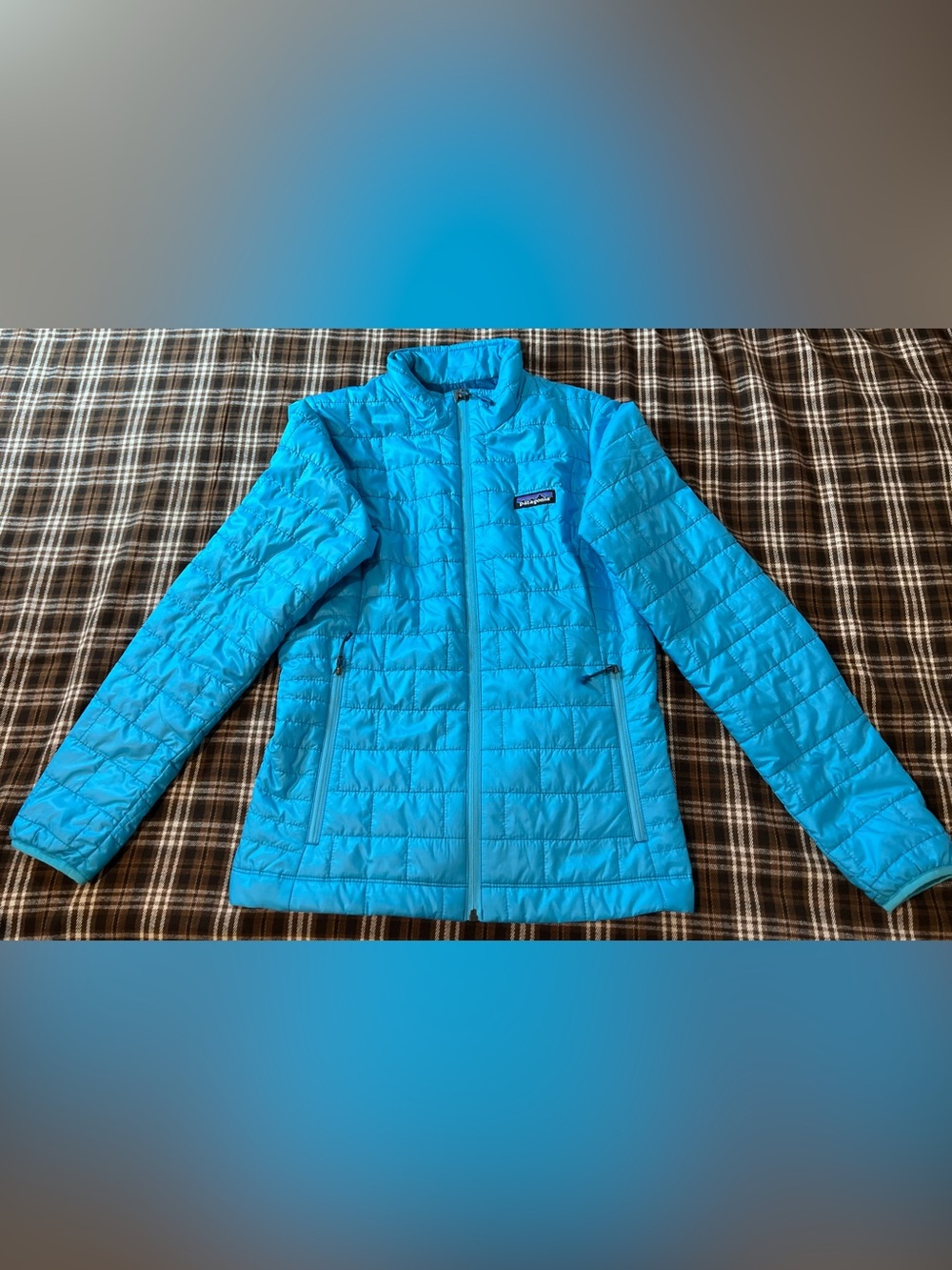 Patagonia Women’s S Nano Puff Primaloft Insulated Quilted Puffer Jacket Blue